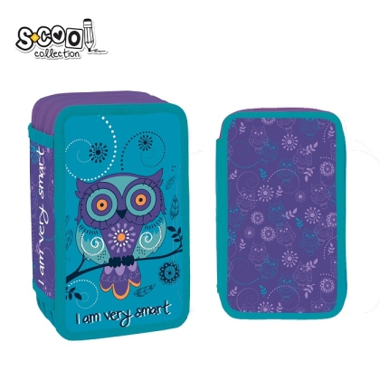 Несесер с 3 ципа SCOOL® OWL, 39 части