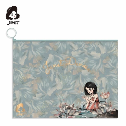 Папка A4 с  цип JANET “LOTUS LOVER”