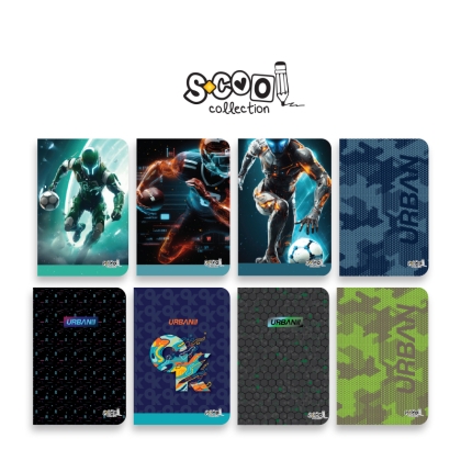 Тетрадки SCOOL А5,80л.,РЕД