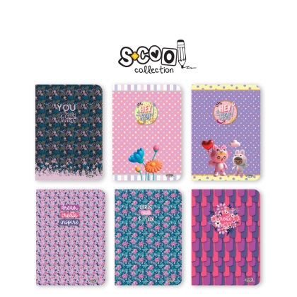Тетрадки SCOOL А4,40л.,РЕД