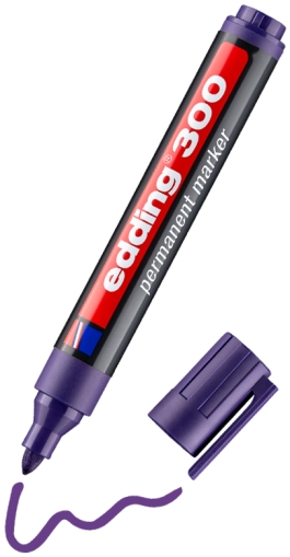 E-300 РМ перманентен маркер черен 