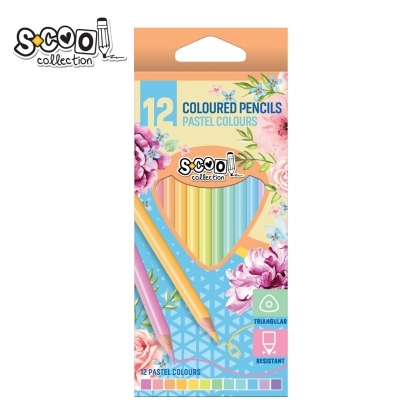 Цветни моливи  S-COOL 12 цвята, Pastel