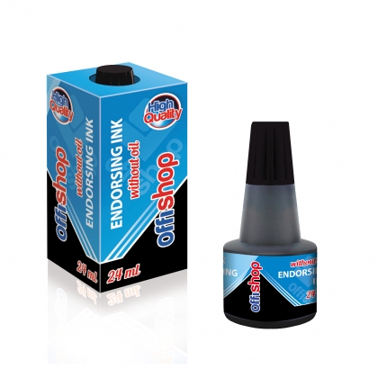 Тампонно мастило OFFISHOP 24ml - черен