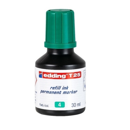  Мастило edding® T25 за презареждане на перманентни маркери, 30 мл. - зелен