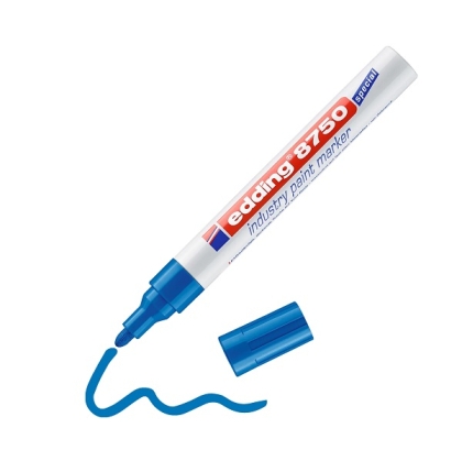Маркер edding® 8750 industry paint marker - син