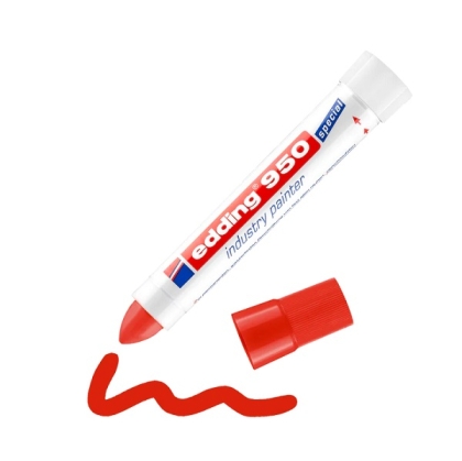 Маркер edding® 950 индустриален маркер с паста,10 mm - червен
