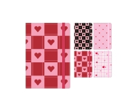 Твърд кеширан тефтер А5, 96л КВАДРАТЧЕТА