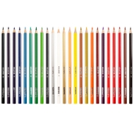 Цветни моливи KORES Kolores триъгълни, 24 цвята