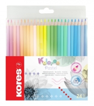Комплект цветни моливи KORES Kolores Pastel 24 цвята
