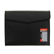 Конферентна папка Портфолио ErichKrause® MEGAPOLIS, 6 Джоба, ЧЕРНА