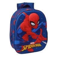 Детска раница SAFTA с LED светлини, SPIDER-MAN 3D, 8.64 L