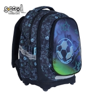 Анатомична раница SCOOL® FOOTBALL с твърдо дъно, 24L
