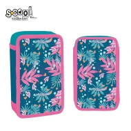Несесер с 2 ципа SCOOL® TROPIC 29 части