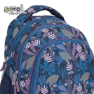 Анатомична раница SCOOL® URBAN TROPICAL, олекотена