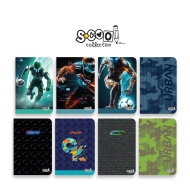 Тетрадки SCOOL А5,80л.,РЕД